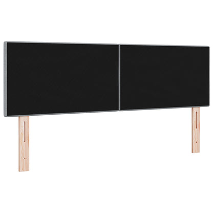 Hoofdbord Met Knopen Stof Lichtgrijs 140 cm Laag hoofdbord