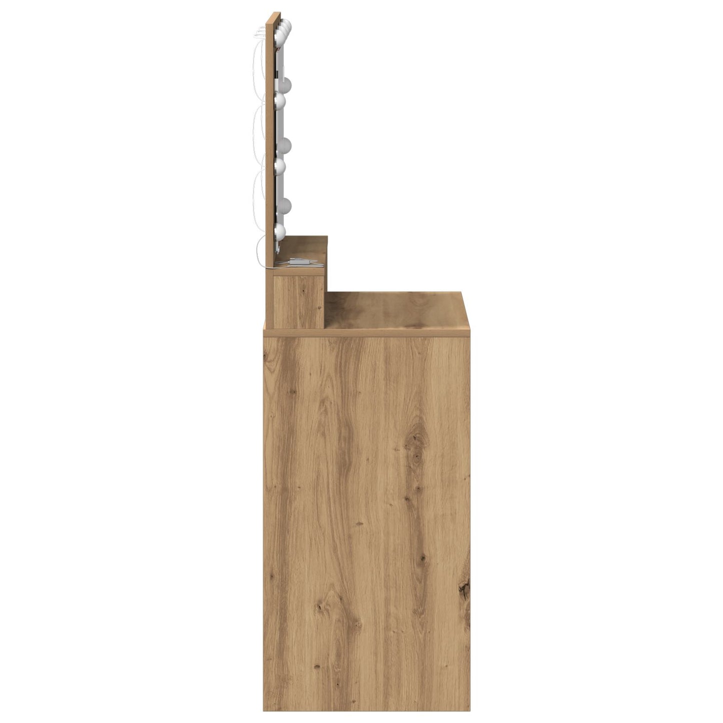 Kaptafel Met Led-Verlichting Artisan eiken 50 x 41 x 135 cm