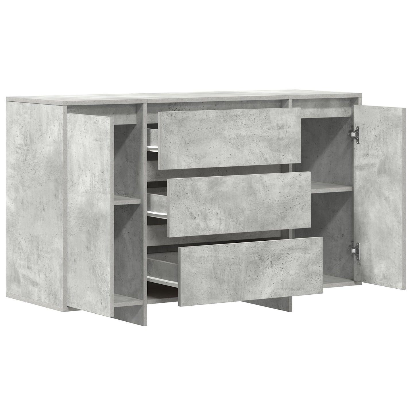 Zijtafel Betonnen Grijs Geëngineerd Hout Zijtafel Rechthoekig