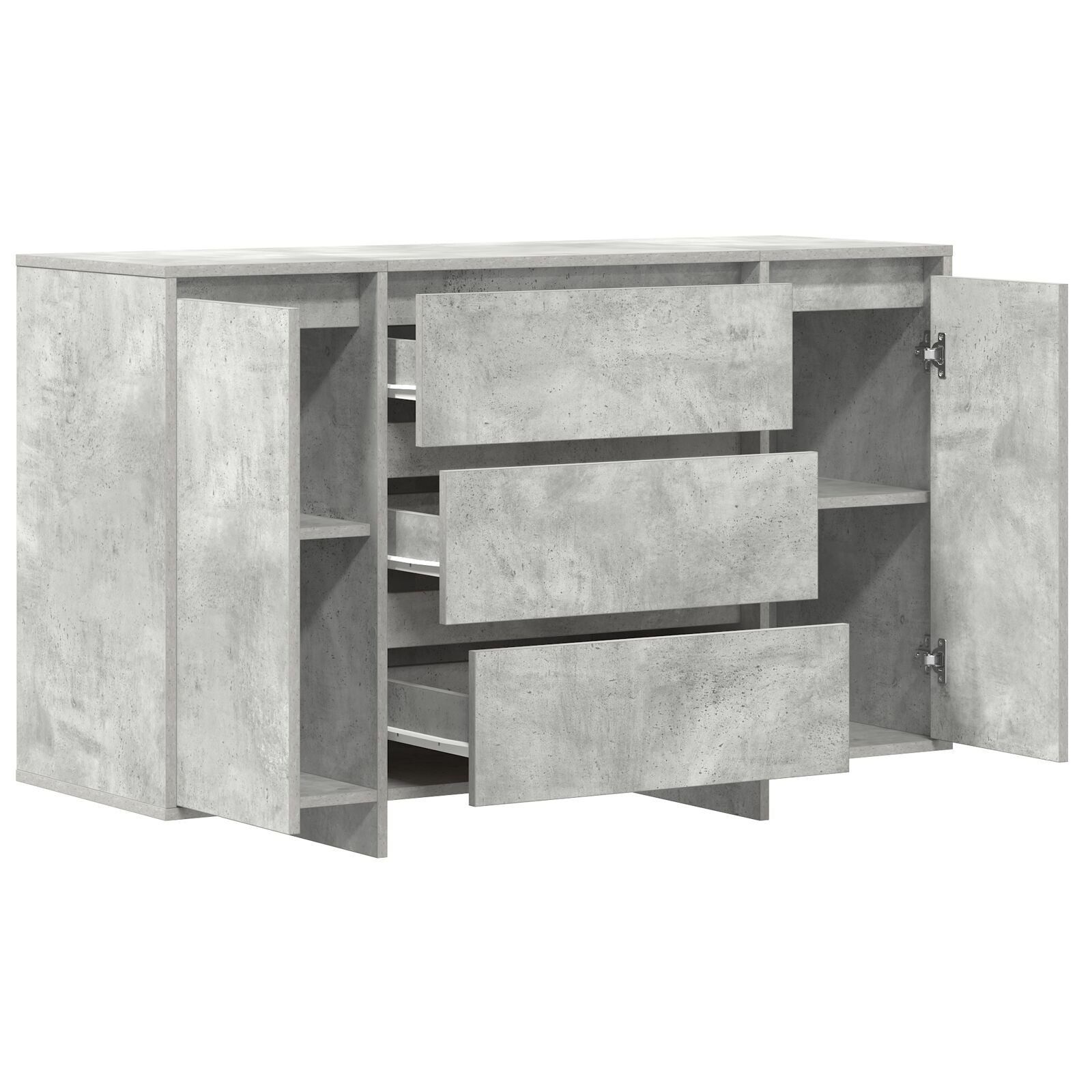 Zijtafel Betonnen Grijs Geëngineerd Hout Zijtafel Rechthoekig
