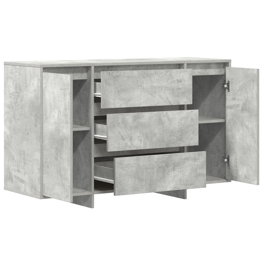 Zijtafel Betonnen Grijs Geëngineerd Hout Zijtafel Rechthoekig