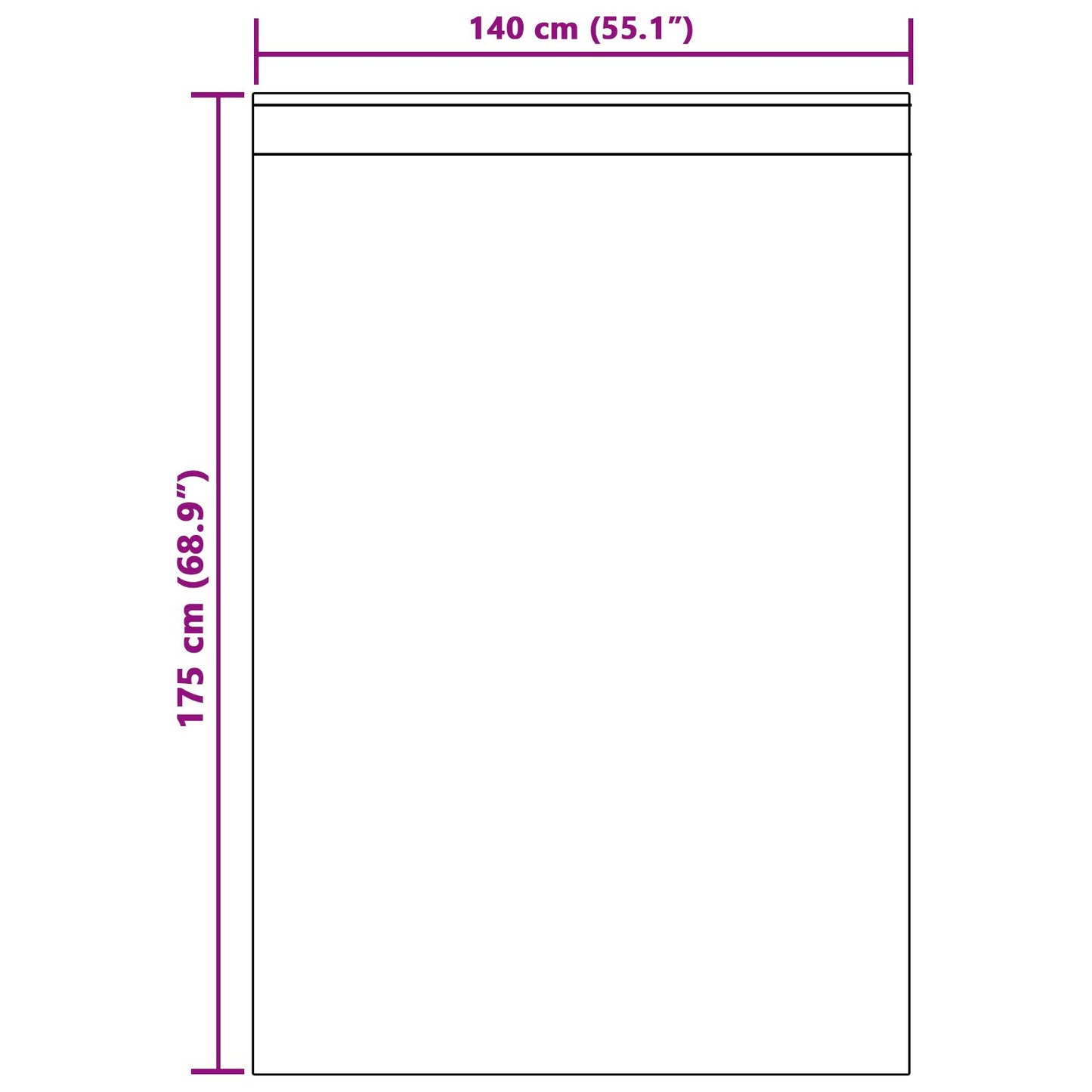 Blackout Gordijnen Met Topband 2 Stuks Fluweel Wijnrood 140 x 175 cm met ingestikte tape