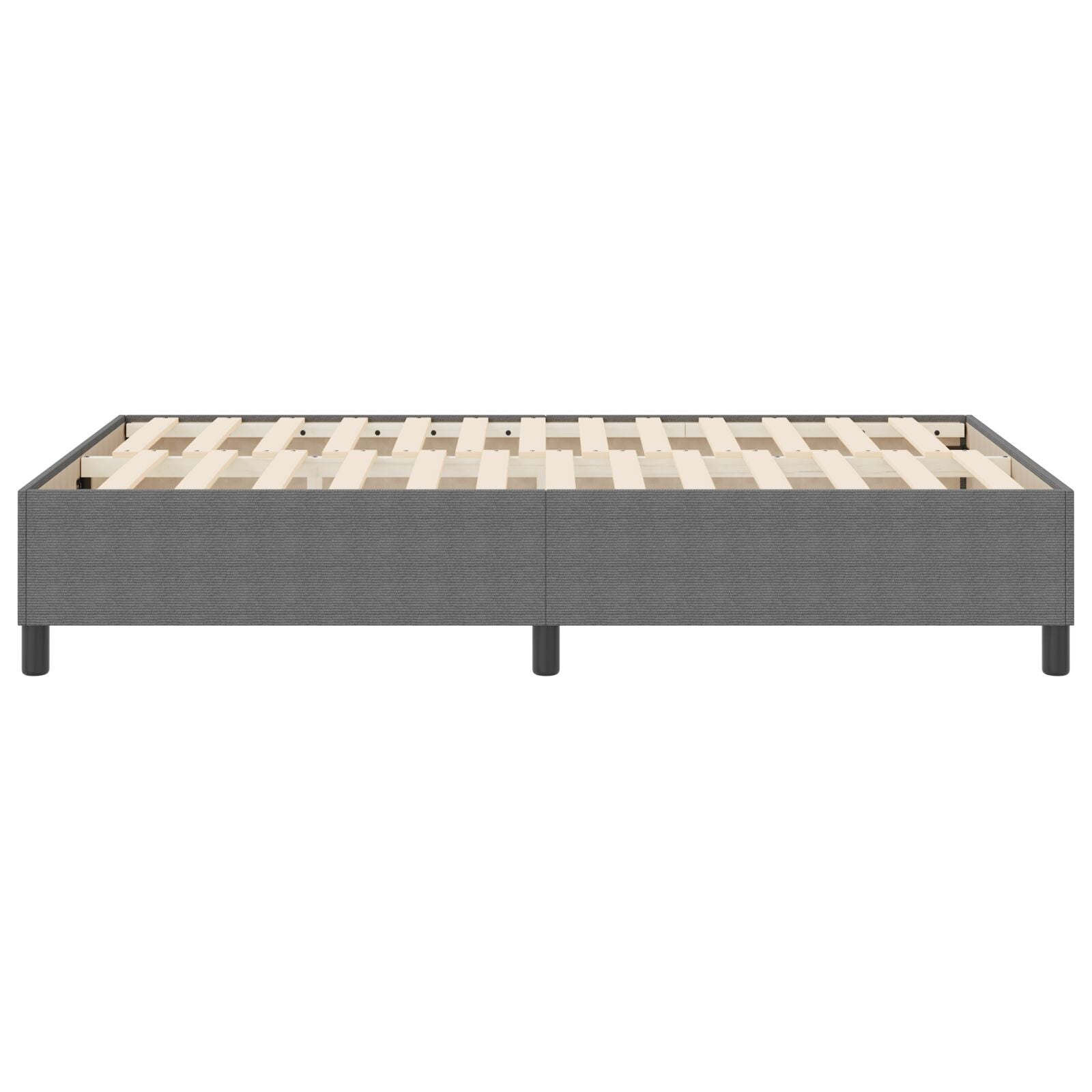 Boxspring Bed Corduroy Stof Lichtgrijs 120 x 200 cm