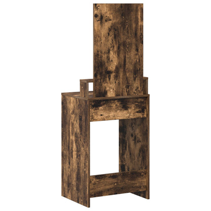 Kaptafel Met Lades 50 x 41 x 140 cm Gerookt eiken