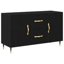 Dressoir Zwart Eiken 100X36X60 Cm Gelaagd Hout