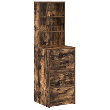 Highboard 40X41X135 Cm Geëngineerd Hout Gerookt eiken
