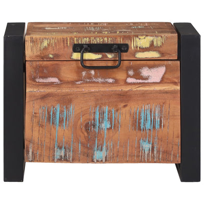 Opbergkasten 40X30X30Cm En Metaal 40 x 30 x 30 cm Massief gerecycled hout