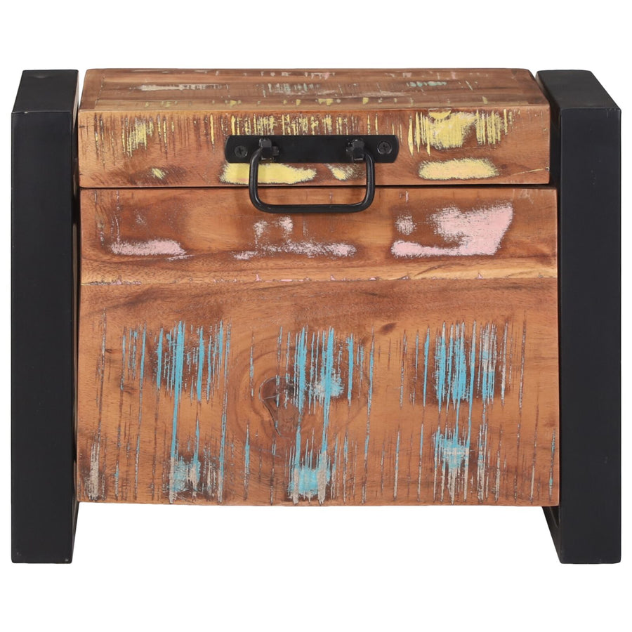 Opbergkasten 40X30X30Cm En Metaal 40 x 30 x 30 cm Massief gerecycled hout
