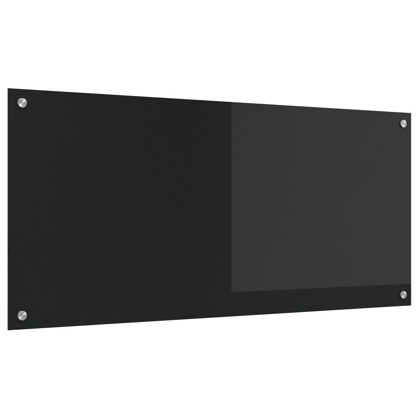 Keukenachterwand 110X50X0,6 Cm Gehard Glas Zwart 110 x 50 cm