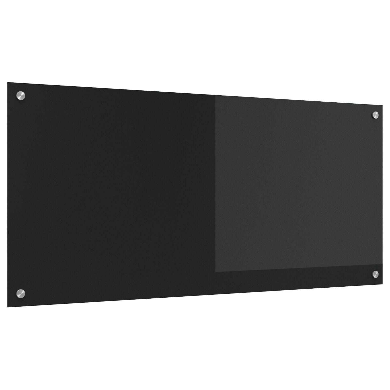 Keukenachterwand 110X50X0,6 Cm Gehard Glas Zwart 110 x 50 cm