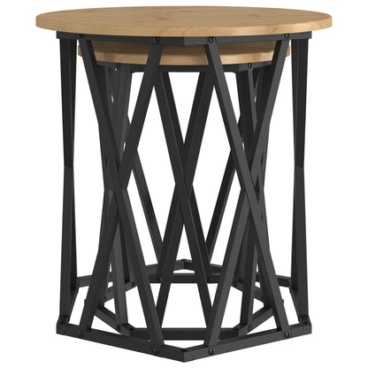 Bijzettafels 2 Stuks Hout Artisan eiken