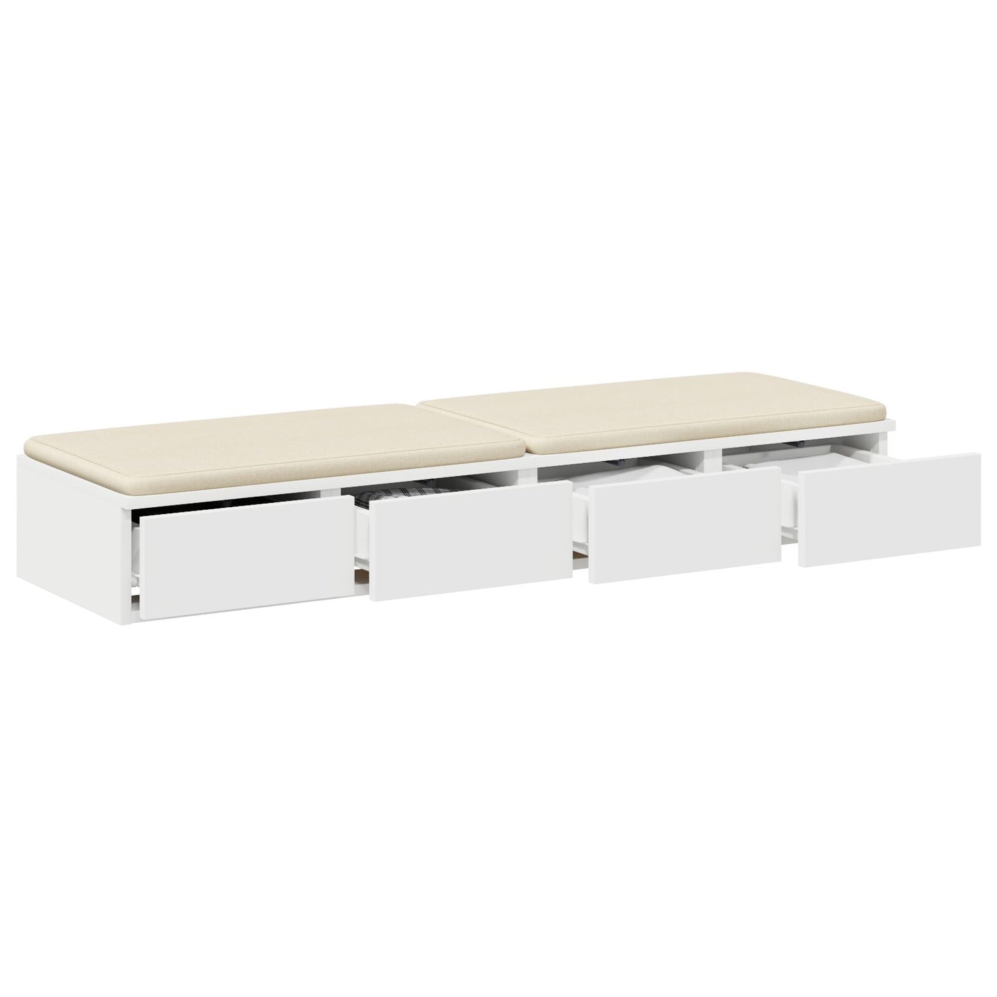 Bedladen Geengineerd Hout Wit 120 x 36,5 x 16,5 cm