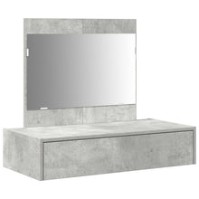 Wandkaptafel 83 x 40 x 70 cm Betonnen Grijs zonder LED