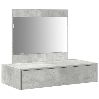 Wandkaptafel 83 x 40 x 70 cm Betonnen Grijs zonder LED