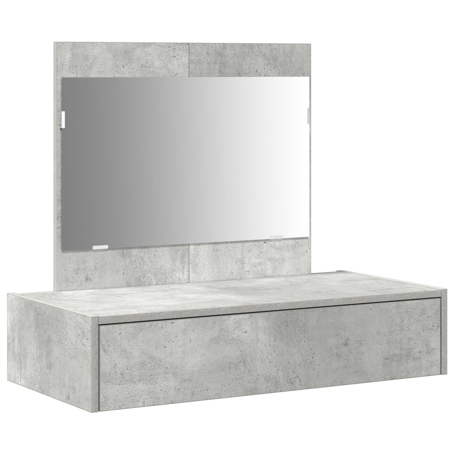 Wandkaptafel 83 x 40 x 70 cm Betonnen Grijs zonder LED