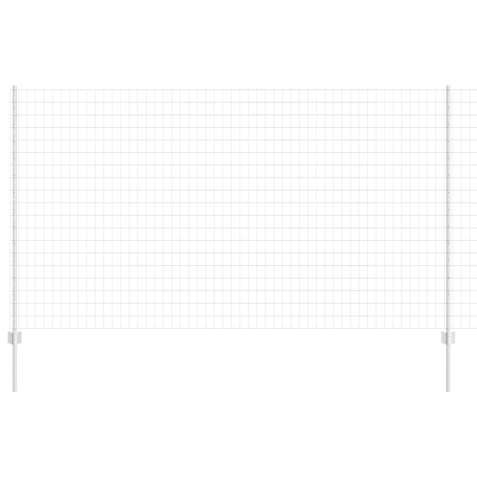 Tuinhek Set Set Van 2 Verzinkt Staal 10 X 1,4 M Duurzaam