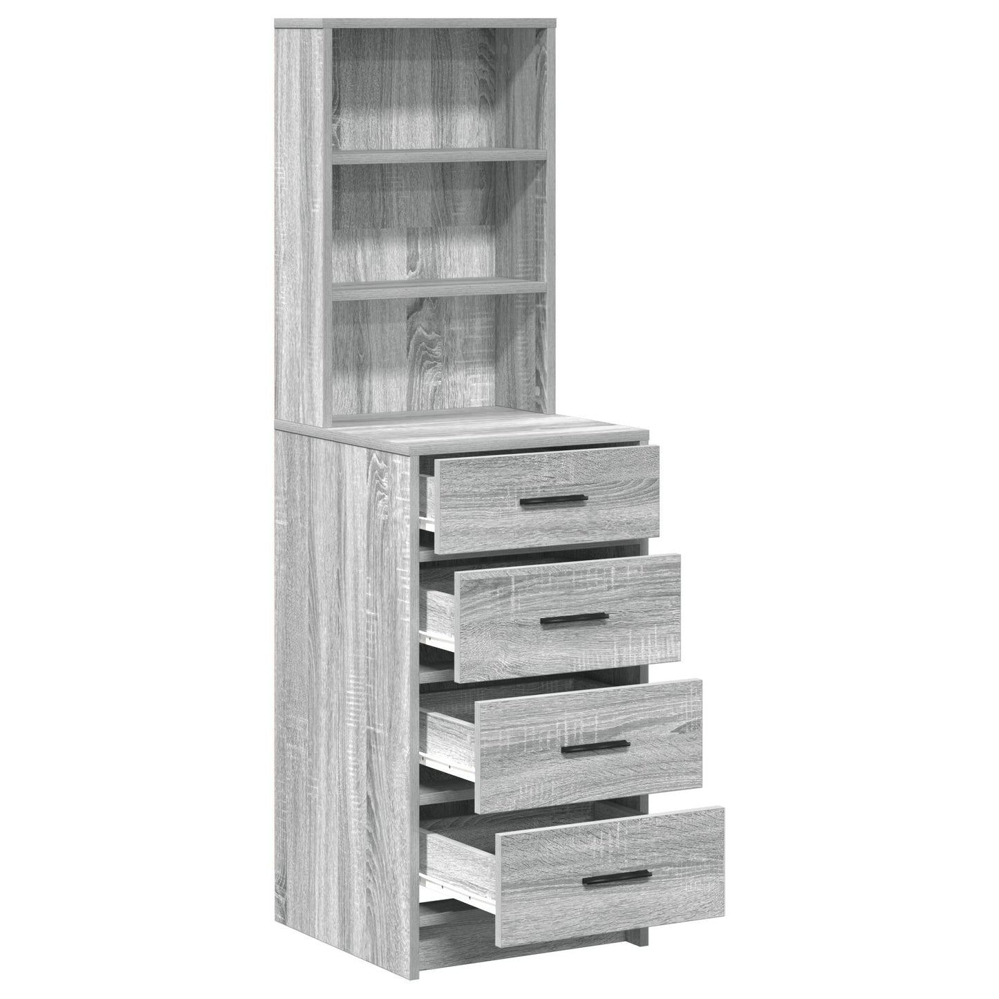 Highboard 40X41X135 Cm Bewerkt Hout Grijs sonoma