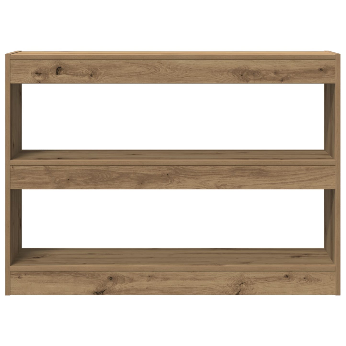 Boekenplank/Room Divider - Artisan Eiken - 100X30X72 Cm - Gemaakt Van Behandeld Hout