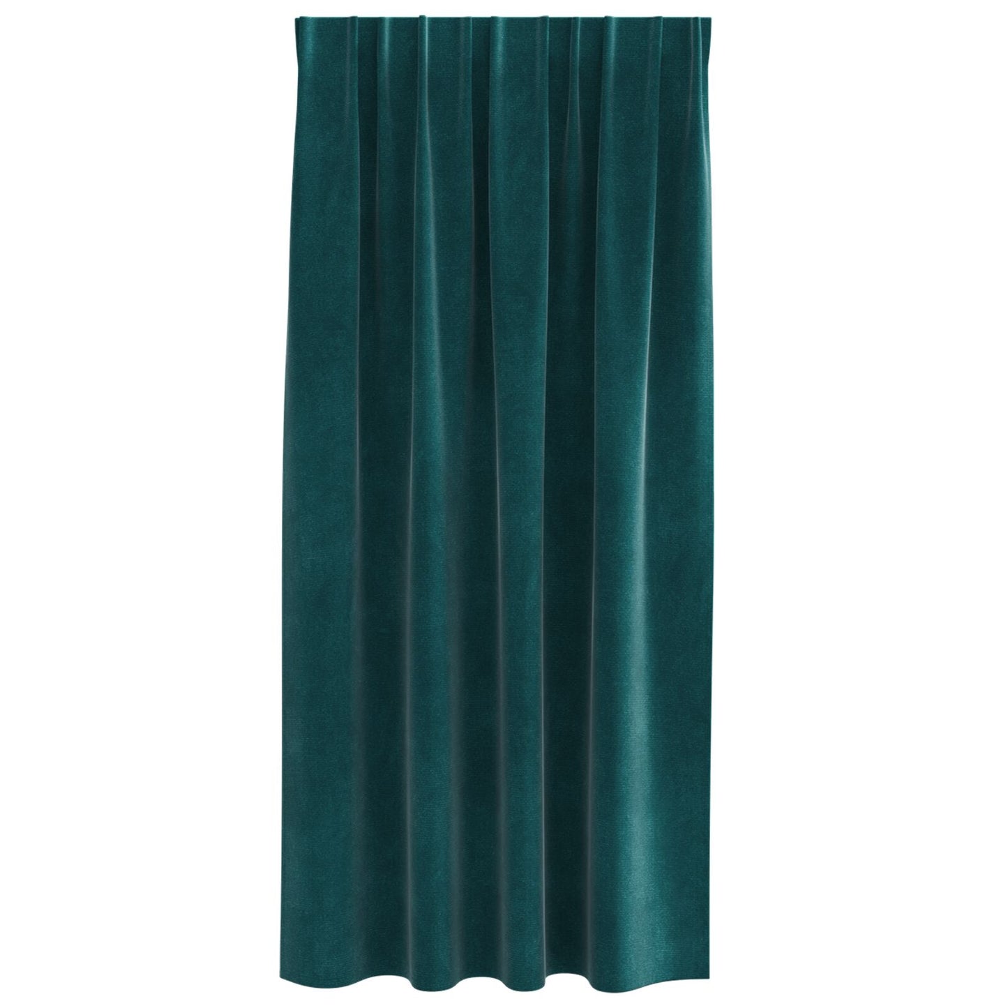 Zwarte Gordijnen Met Bovenband 2 Stuks Velours Donkergroen 140 x 175 cm met ingenaaid tape