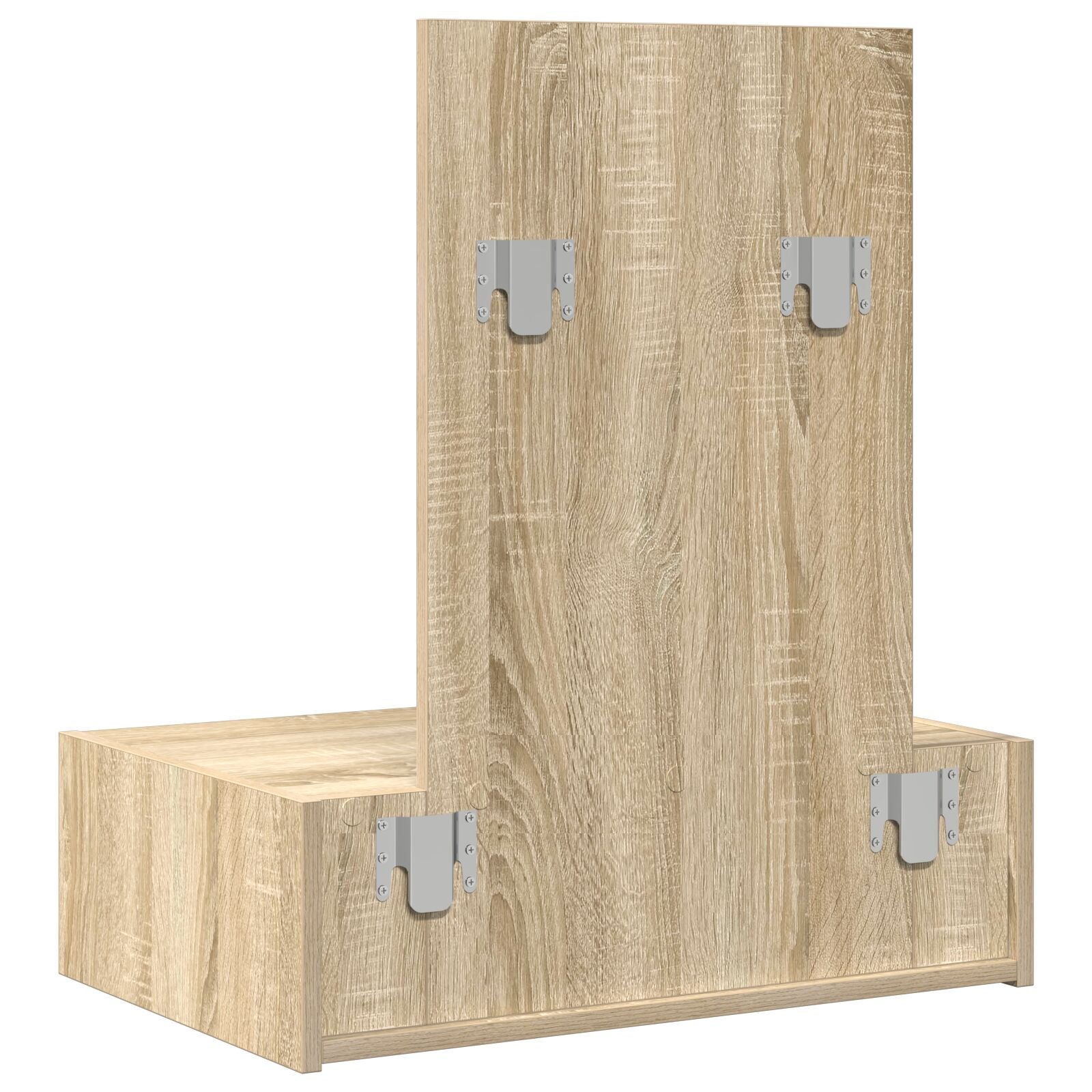 Wandgemonteerde Kaptafel 60 x 40 x 70 cm Sonoma eiken zonder LED