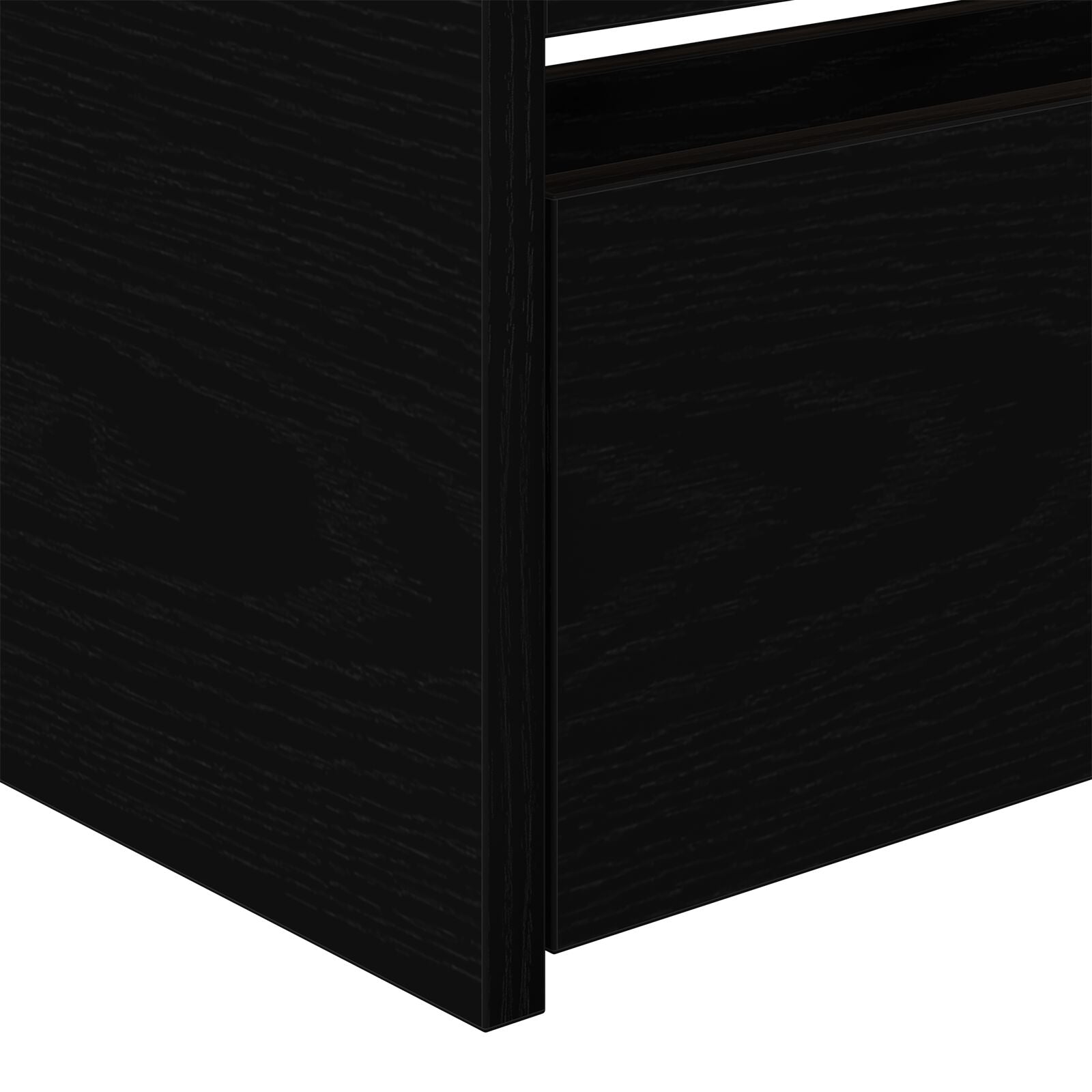 Dagbed Zwart Eiken Bewerkt Hout 90 X 200 Cm Duurzaam Dagbed