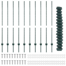 Kettinglink Hek Met 10 U Palen Groen 1.4X10 M Staal