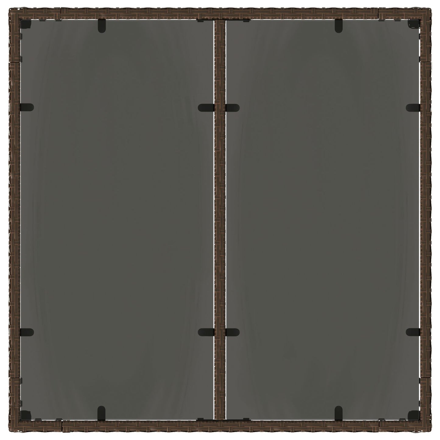 7-Delige Tuintafel Met Kussens Bruin Poly Rattan