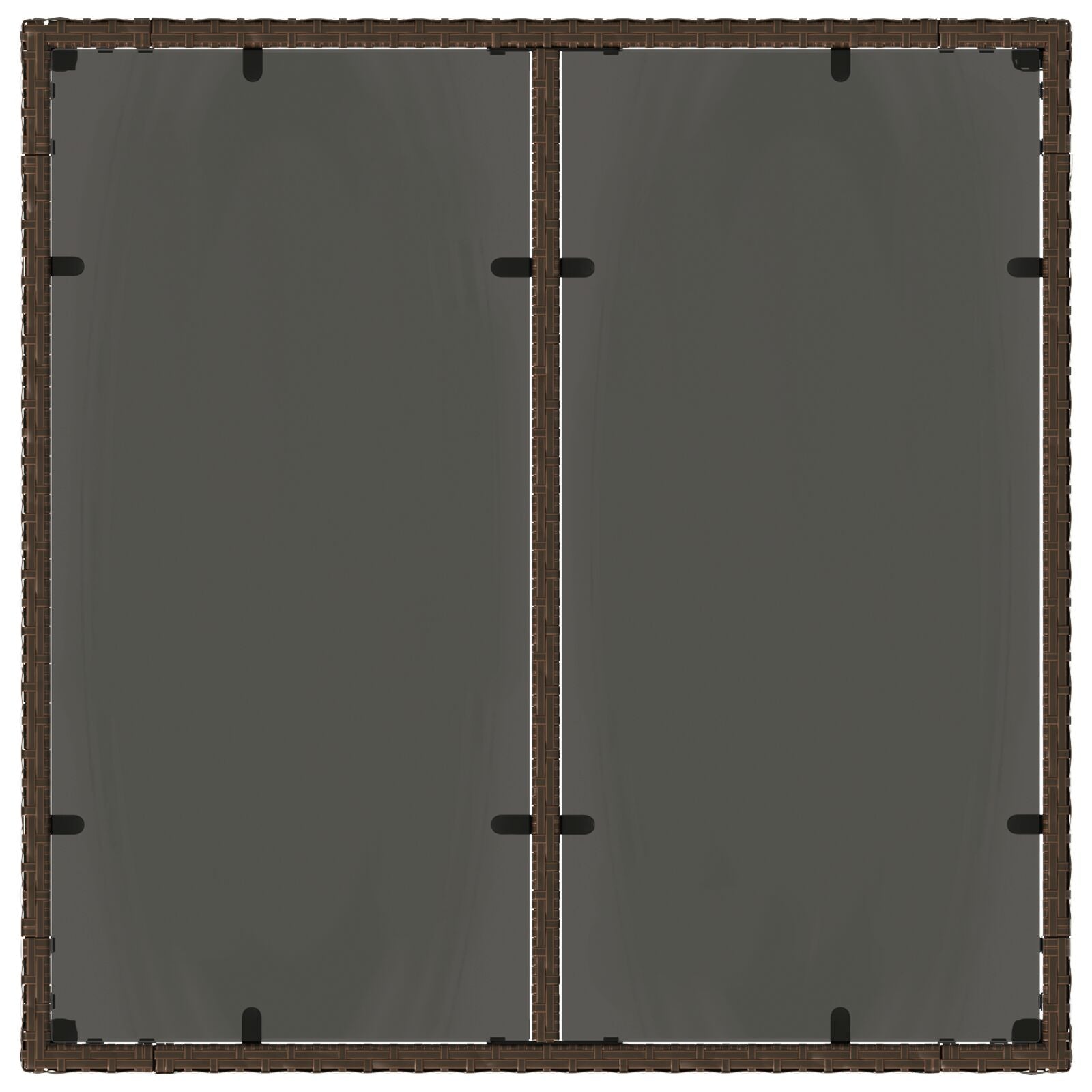 7-Delige Tuintafel Met Kussens Bruin Poly Rattan