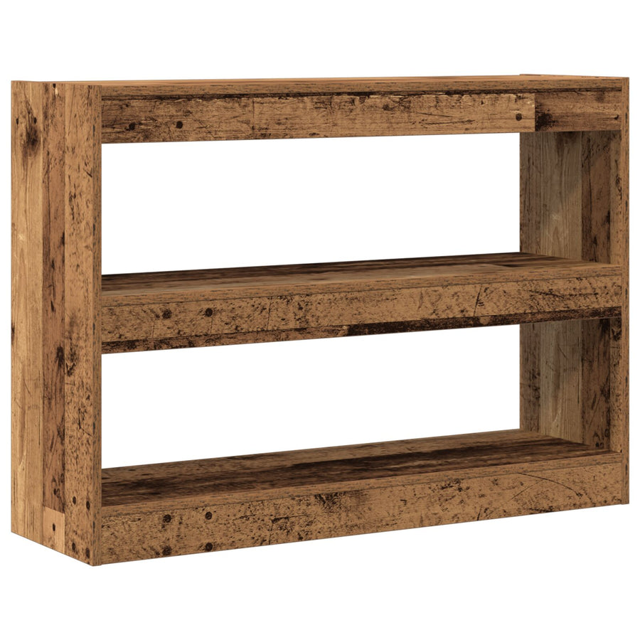 Boekenkast/Roomdivider In Oud Hout, 100X30X72 Cm, Gemaakt Van Engineered Hout