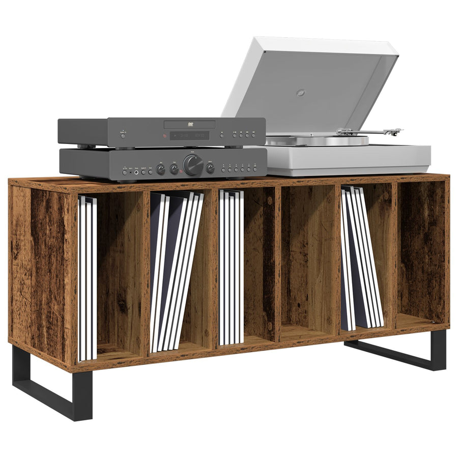 Recordkast Artisan Eiken 100X38X48 Cm Bewerkt Hout