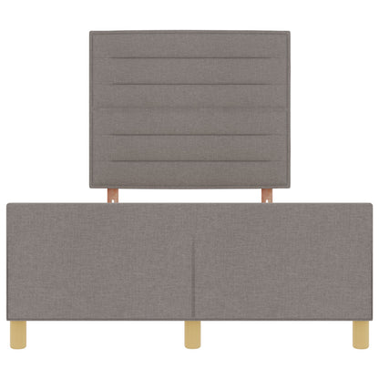 Taupe Stoffen Bedframe 140X190 Cm Crème