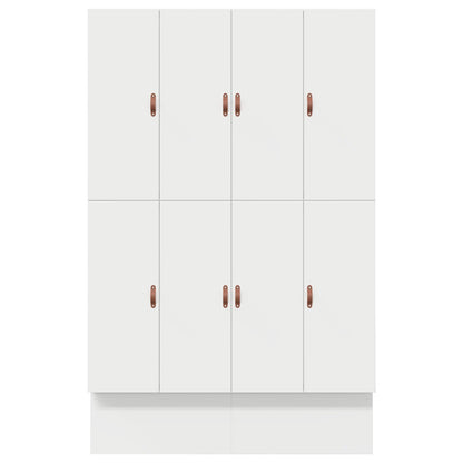 Opbergbedframe Wit 150X200 Cm Artisanaal Eiken
