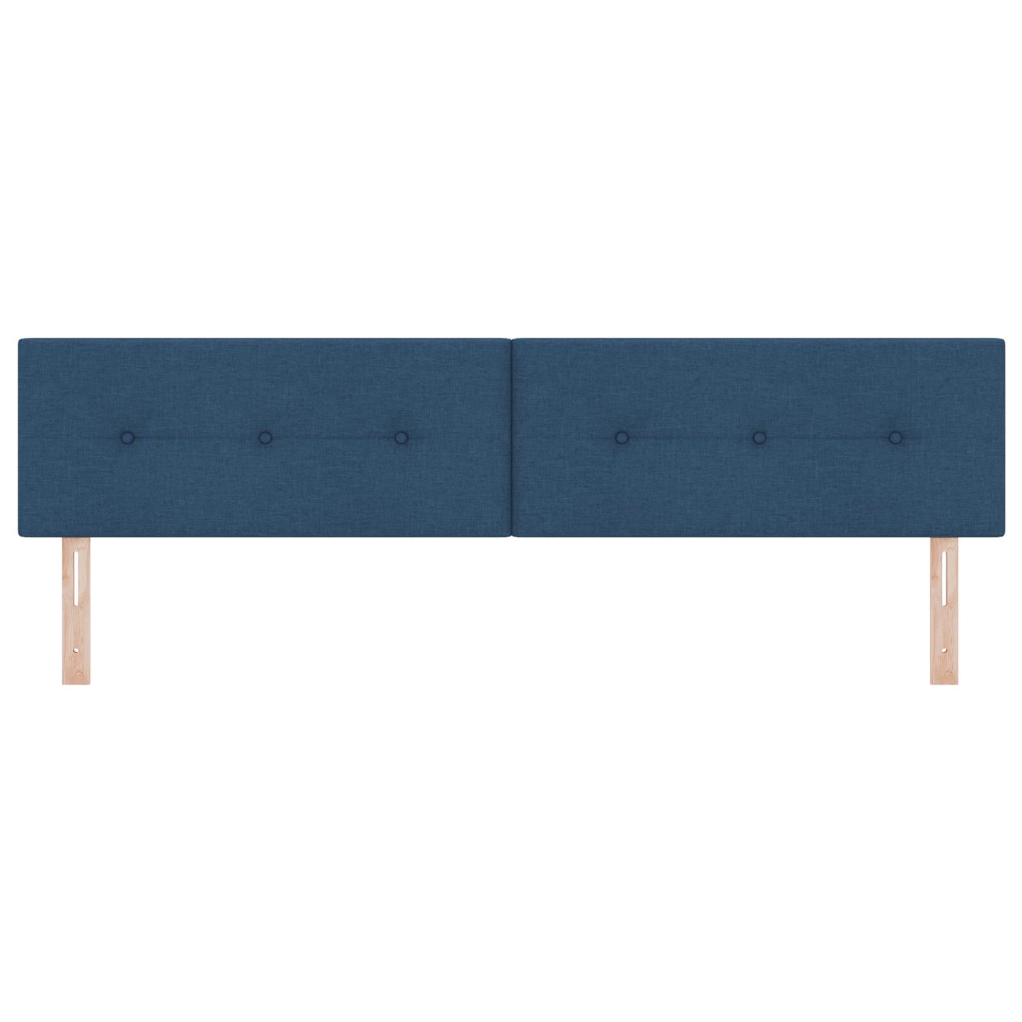 Hoofdbord Met Knopen Tufted Stof Blauw 200 cm Lage hoofdbord
