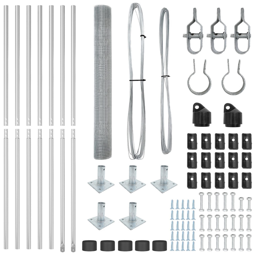 Heelpalen Set Set Van 2 Verzinkte Staal 10 M X 1 M Duurzaam Gegalvaniseerd Staal