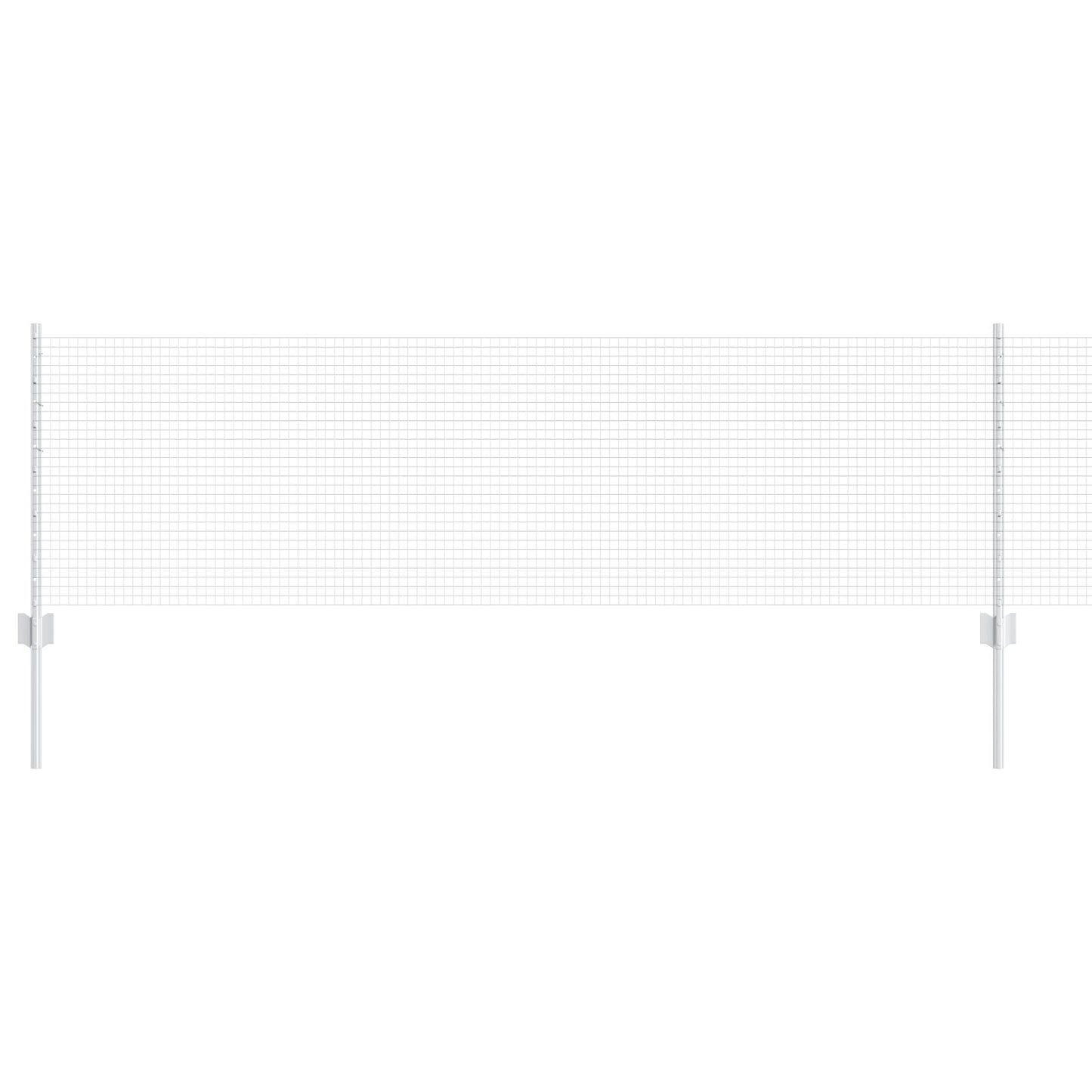 Gelast Draadhek Met 11 U-Palen Zilver 0.6X25 M Staal