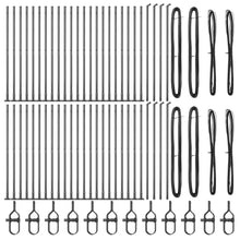 Fence Posts Set Van 104 Beton 3.2 X 3.2 X 83.5 Cm Grijs 160 cm 52x betonnen paal