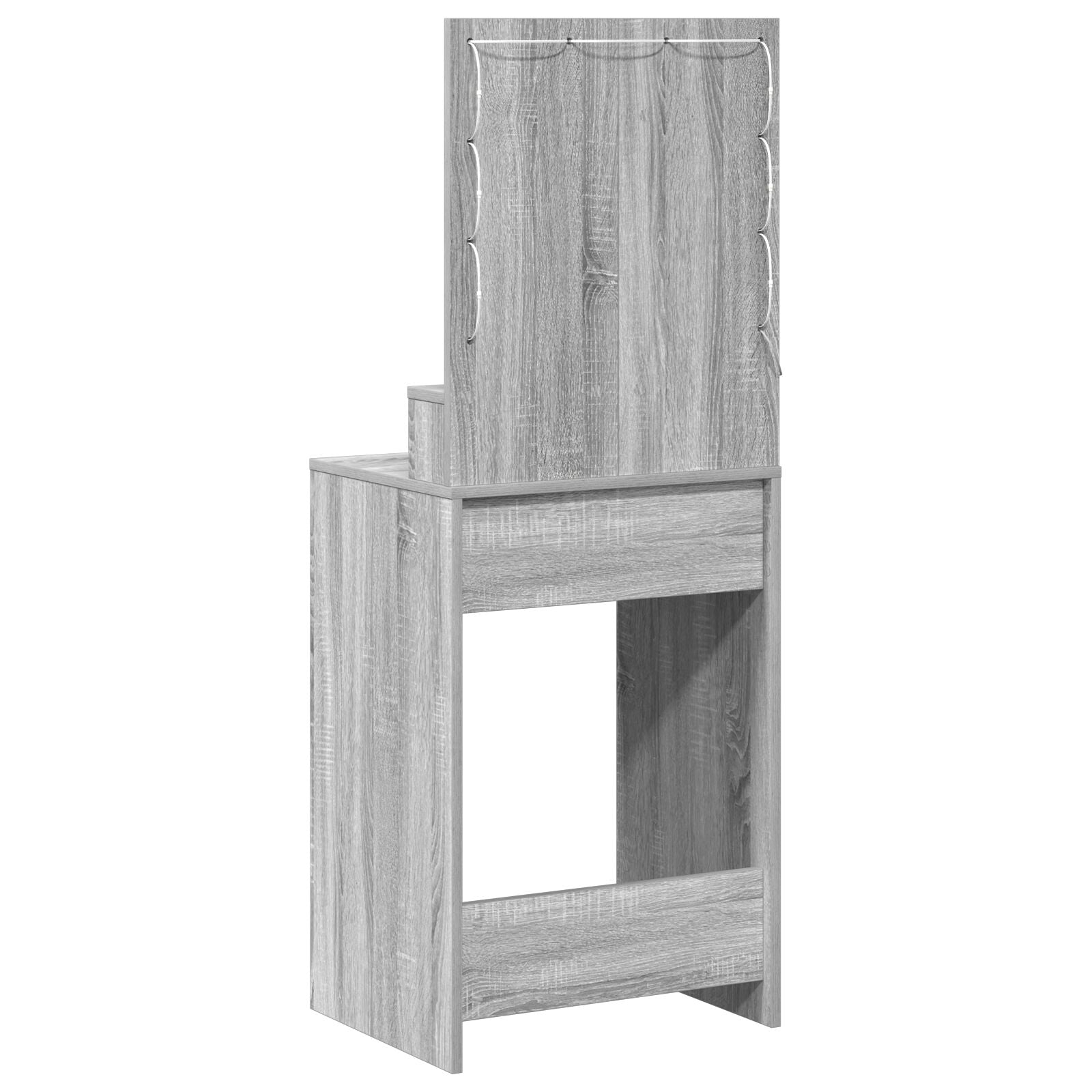Kaptafel Met Led Lichten In - Grey Sonoma 50 x 41 x 135 cm