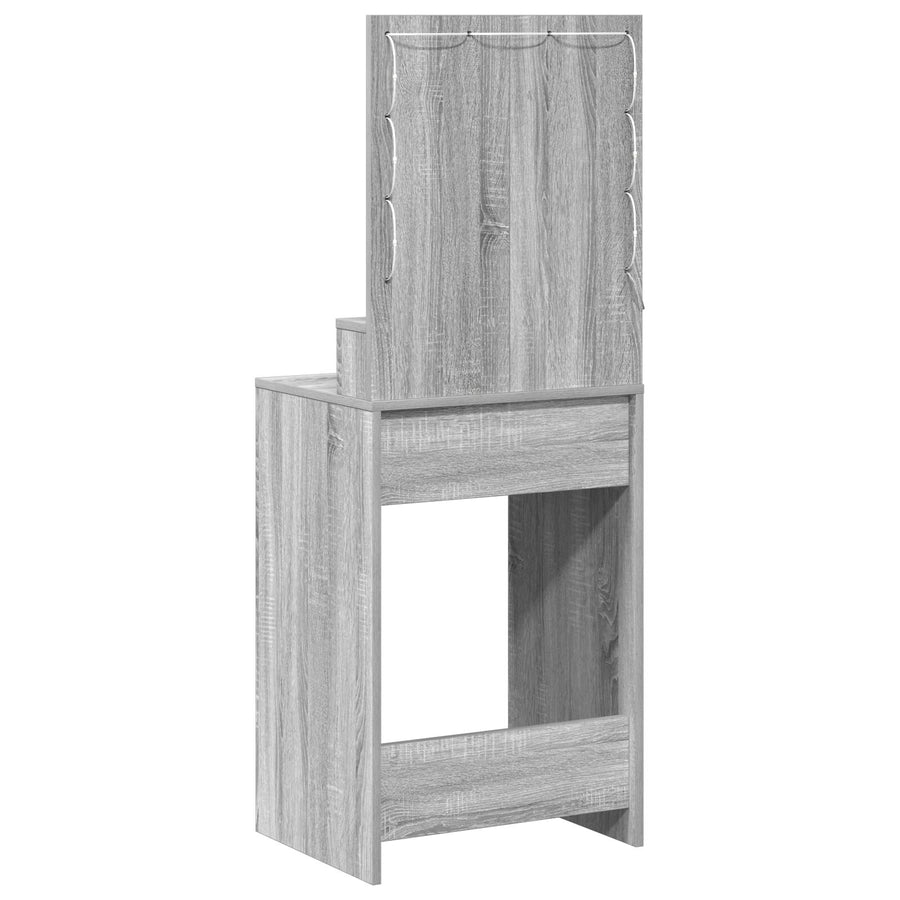 Kaptafel Met Led Lichten In - Grey Sonoma 50 x 41 x 135 cm