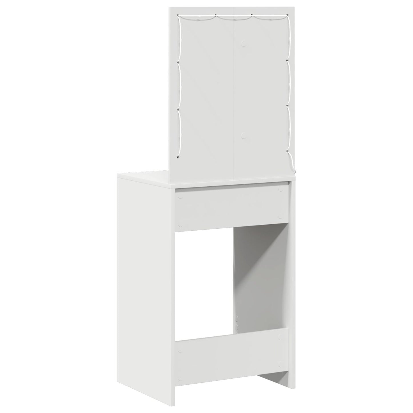 Kaptafel Met Led-Lampjes Wit 50 x 41 x 135 cm