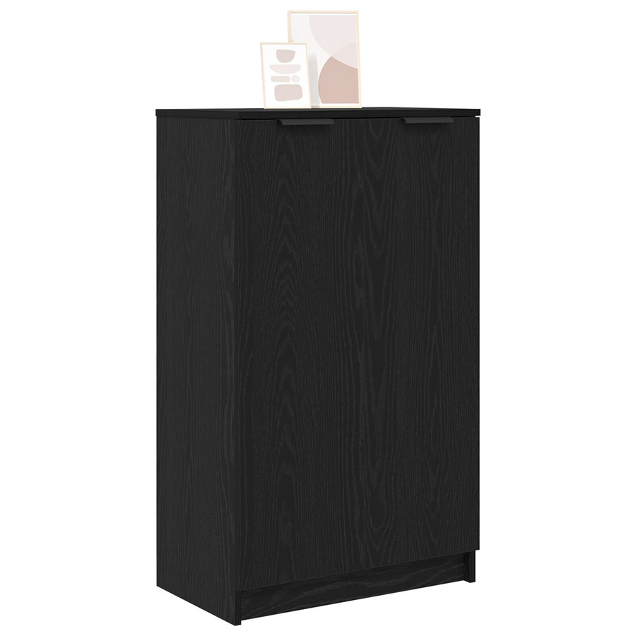 Schoenenkast 59X35X100 Cm Hout Zwart eiken