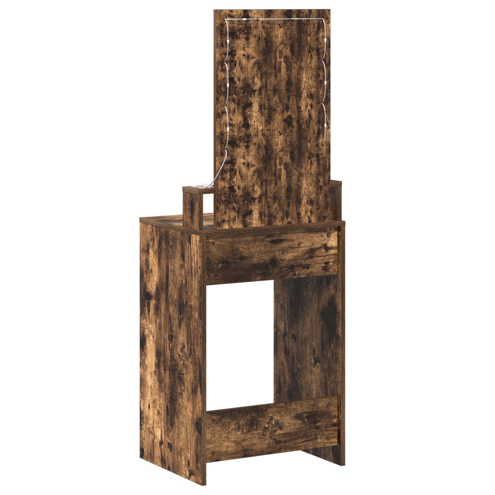 Kaptafel Met Led Verlichting Gerookt eiken 50 x 41 x 140 cm
