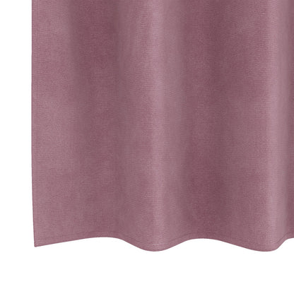 Zwarte Gordijnen 2 Stuks Fluweel Donkerroze 140 x 245 cm met oogjes