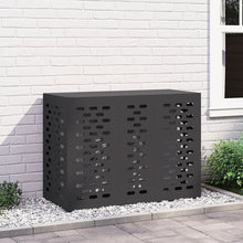 Airconditioner Cover Staal Zwart 110 x 50 x 80 cm