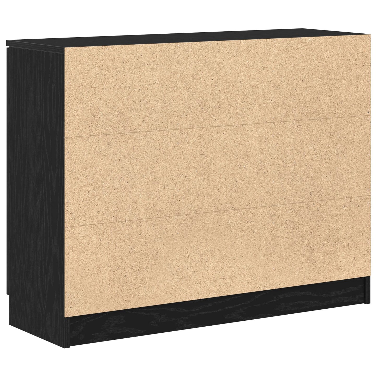 Dressoir Zwart Eiken 90,5X30X70 Cm Engineered Wood