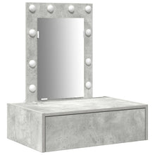 Wandkaptafel -Verlichting - 60 x 40 x 70 cm Beton grijs met LED