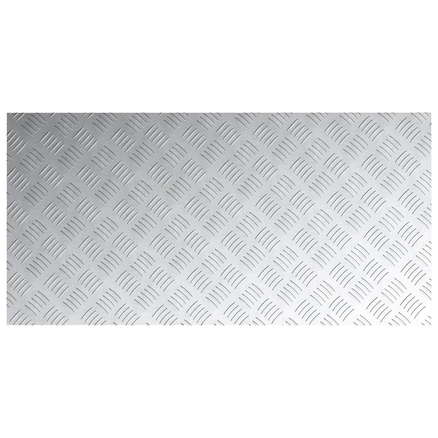 Aluminium Checker Platen 4 Stuks Antislip 100X50 Cm 100 x 50 x 0.2 cm Rechthoekig