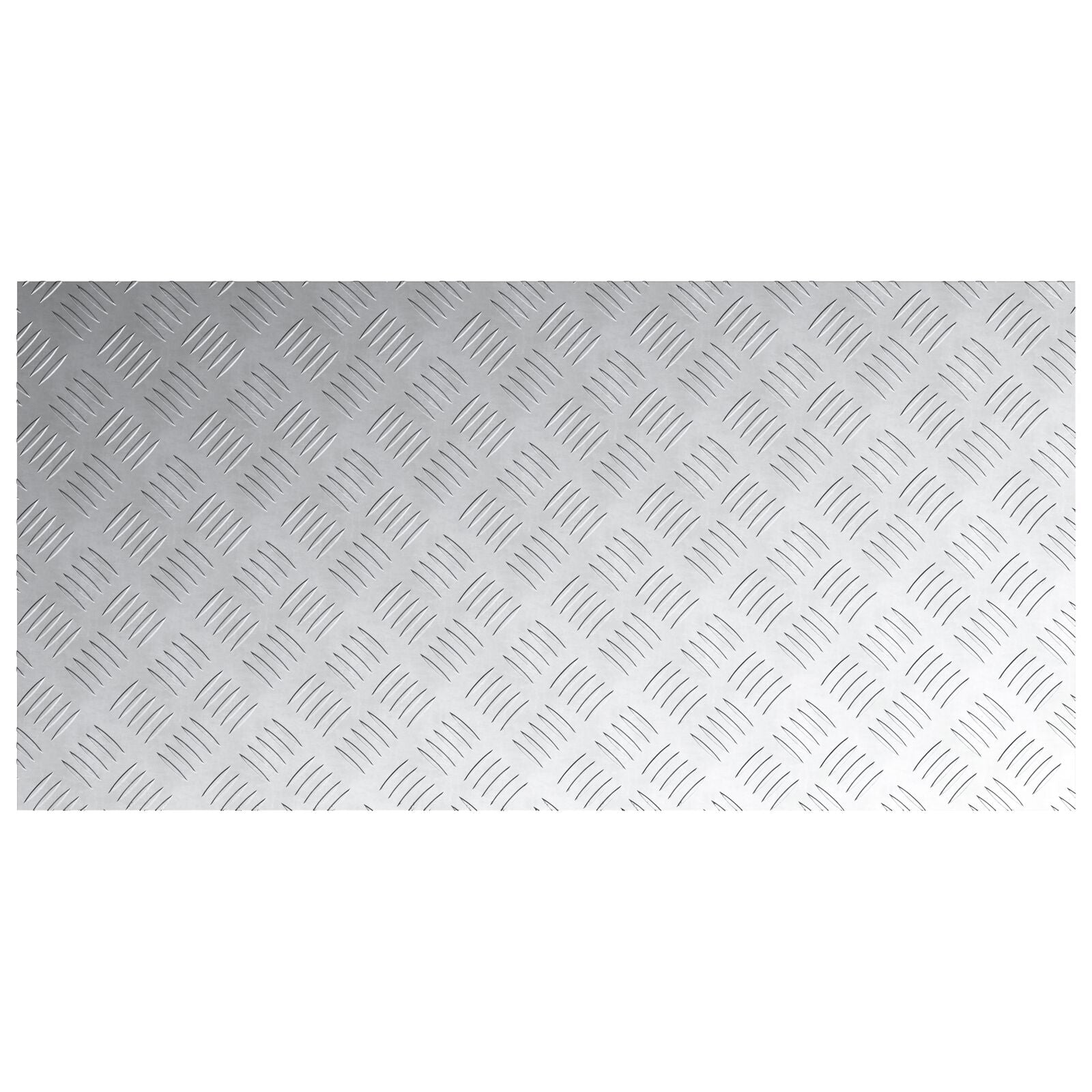 Aluminium Checker Platen 4 Stuks Antislip 100X50 Cm 100 x 50 x 0.2 cm Rechthoekig