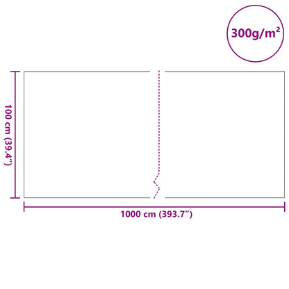 Vijver Vlies 300 g/㎡ 1 x 10 m