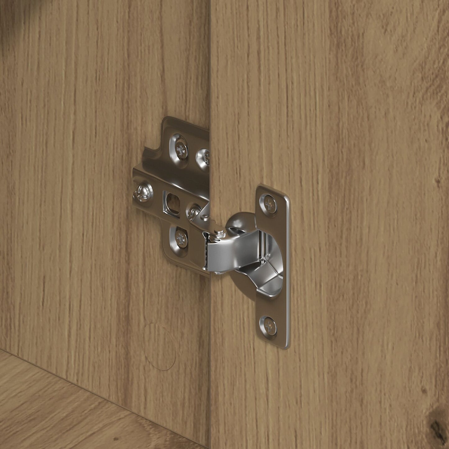 Zijkast Artisan Eiken 60X31X84 Cm Bewerkt Hout