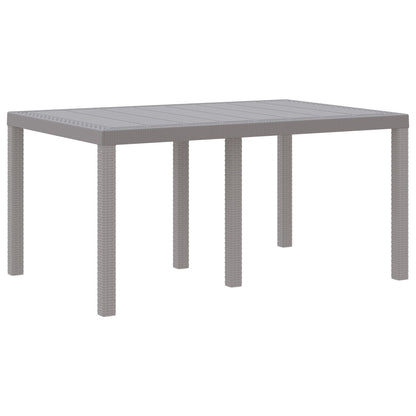 7-Delige Tuindining Set Met Kussens Licht Grijs Poly Rattan